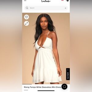 NWT lulus white mini dress